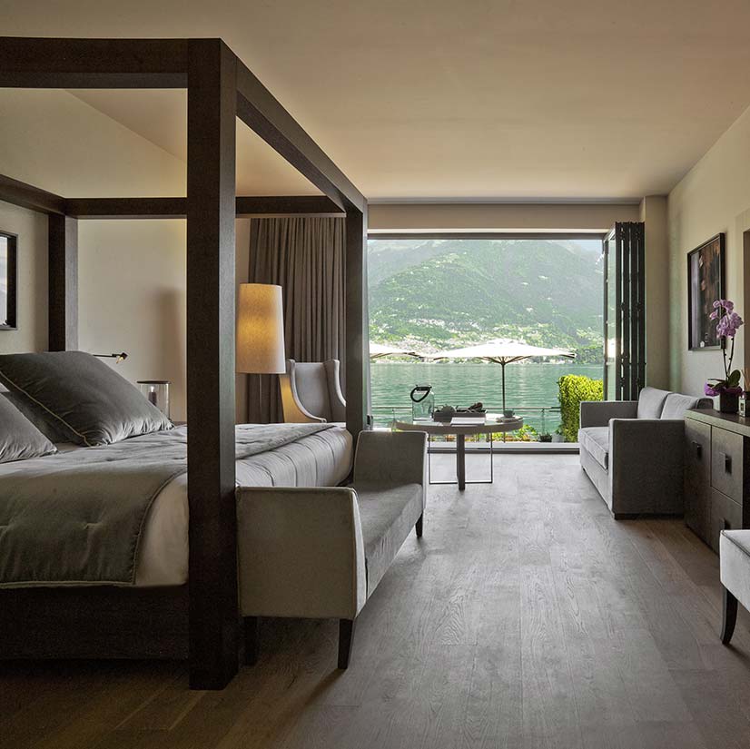 A guest suite at Filario Hotel and Residences